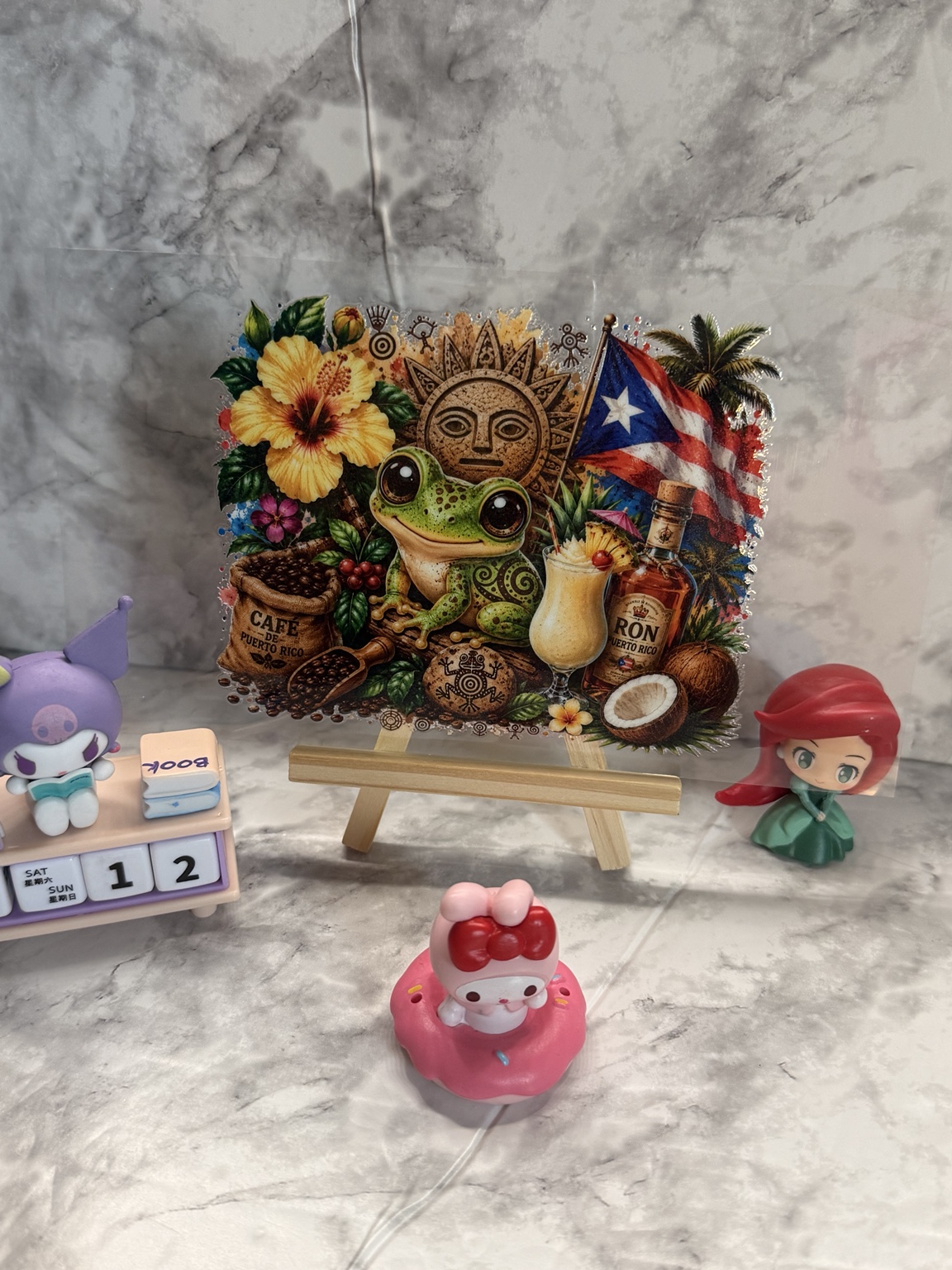Puerto Rico Tropical · Coquí & Hibiscus